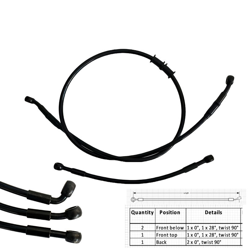 Ptfe Tube - AN3 Moto Hydrauliczny wąż hamulcowy w