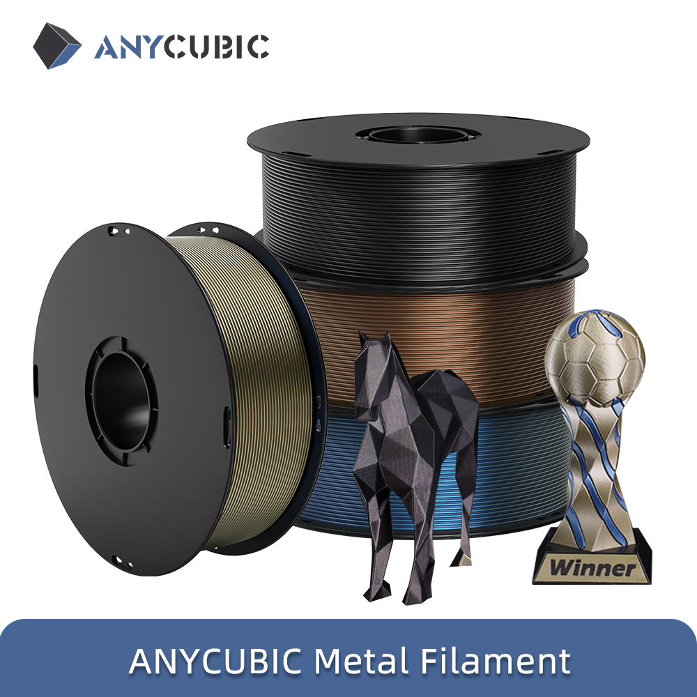 Filament 1.75 - ANYCUBIC 4kg/1kg Metalowy Filament Metaliczna Tekstura