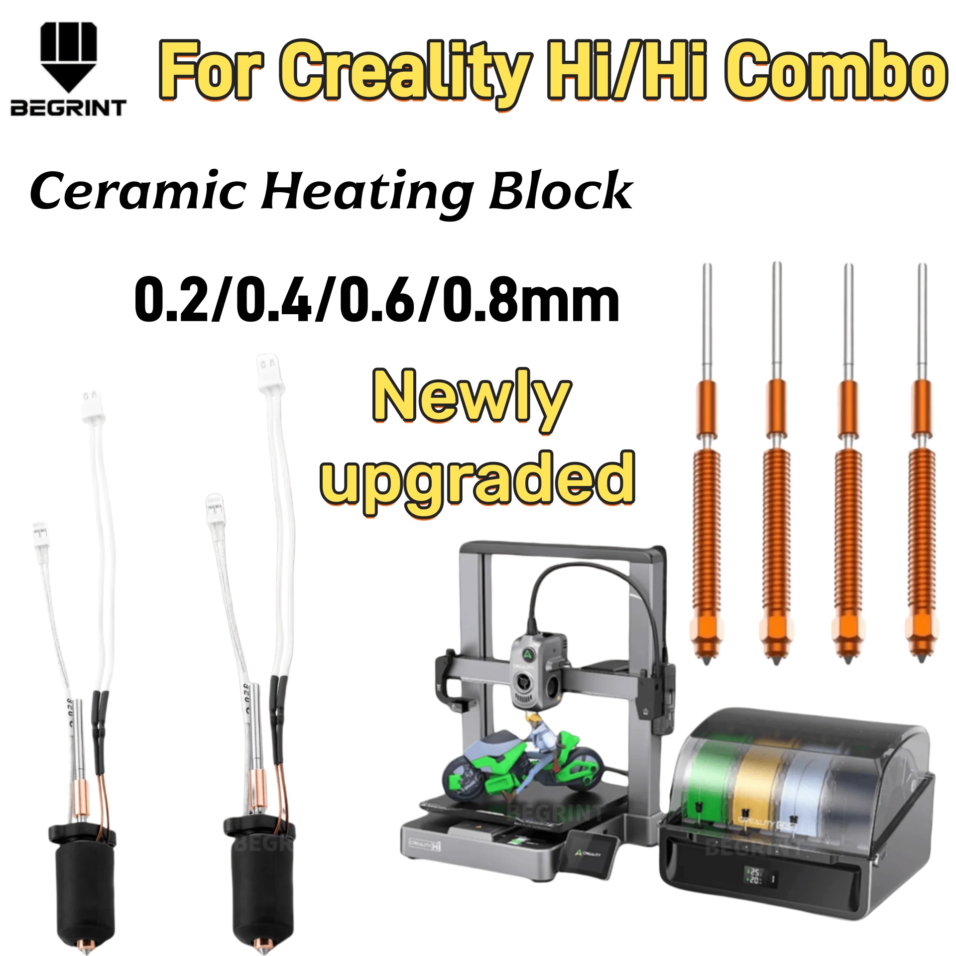 Hotend Assembly - Wysokotemperaturowy ceramiczny grzejnik Hotend Kit do