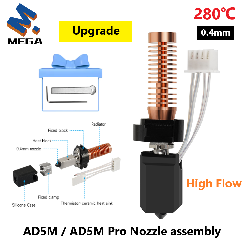 Hotend 0.4Mm - Zestaw dysz do drukarki 3D Flashforge