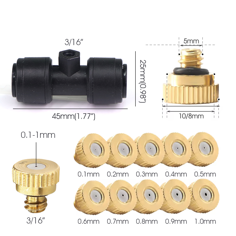 Dysza mosiężna 0,1-1 mm z szyb – Nozzle Brass recenzja i cena