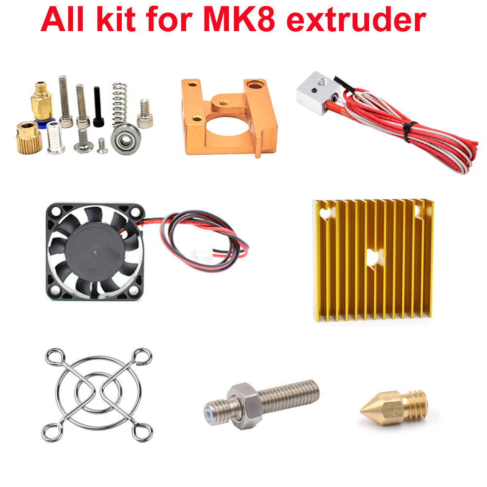 Zestawy ekstrudera MK8 z dyszą – Filament 1.75 recenzja i cena