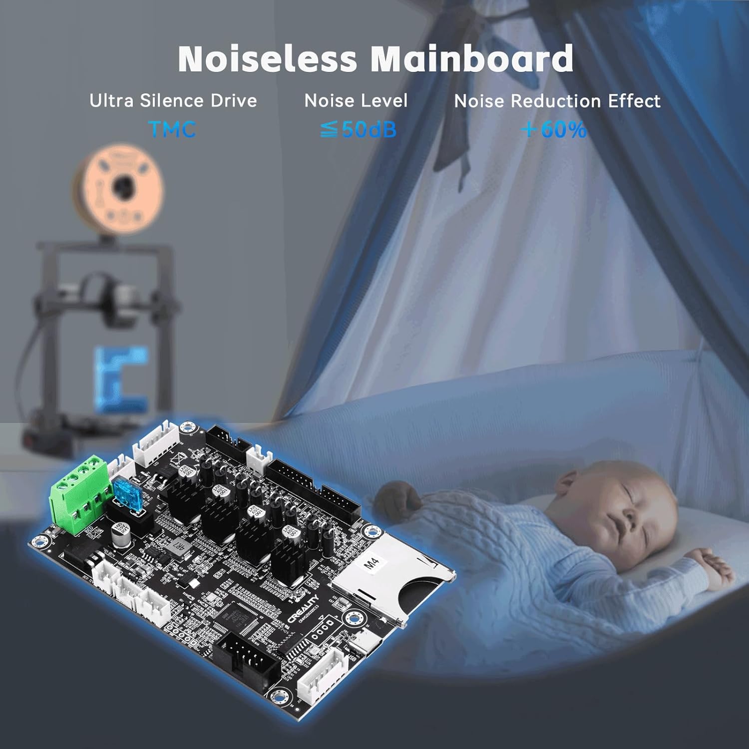 CREALITY Ender 3 V3 SE Silent  – 3D Printer Bed recenzja i cena